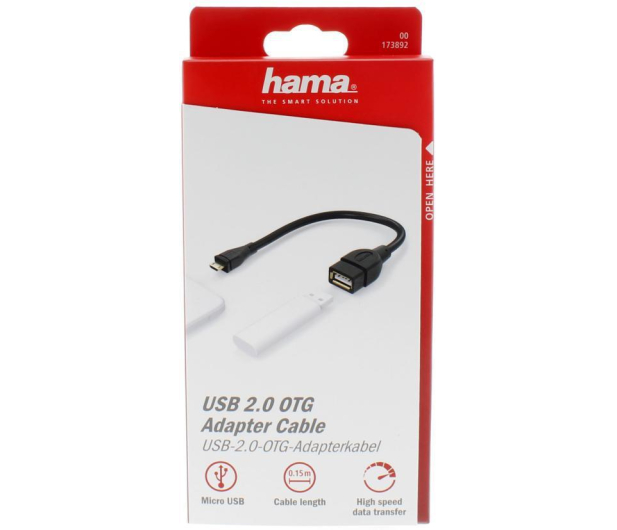 Hama KABEL OTG USB-USB 0.15M HAMA czarny # - 1457230 - zdjęcie 5